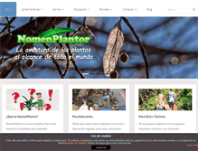 Tablet Screenshot of nomenplantor.com